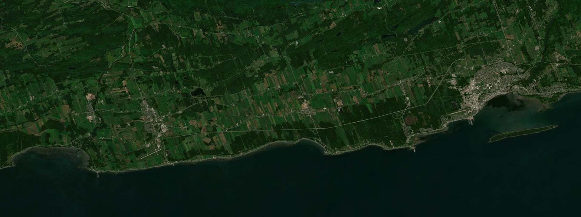 Vue satellite de Sainte-Luce