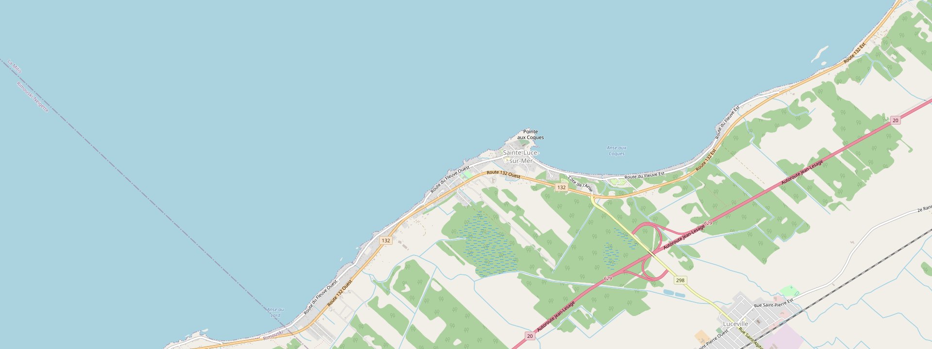 Plan des rues de Sainte-Luce