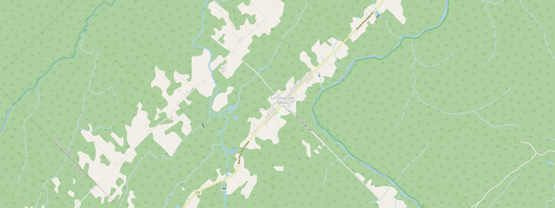 Plan des rues de La Trinité-des-Monts