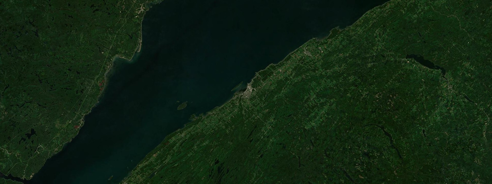 Vue satellite de Rimouski