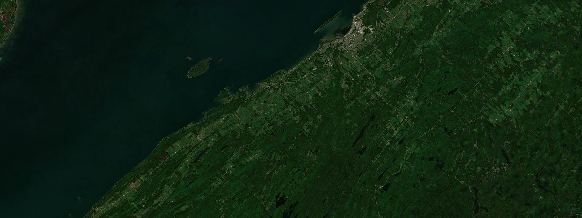 Vue satellite de Saint-Valérien