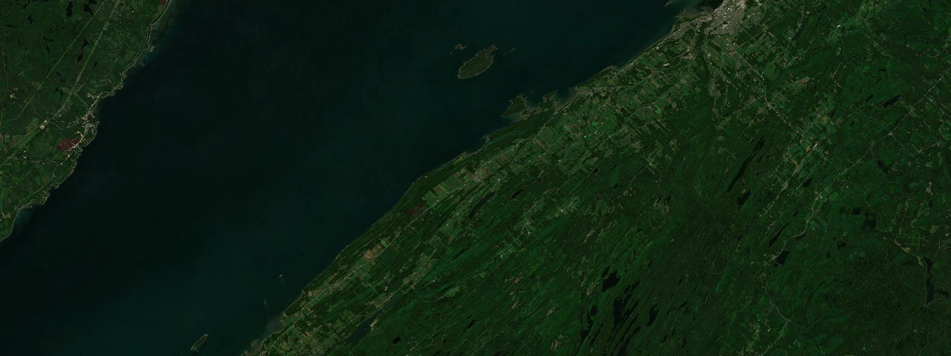 Vue satellite de Saint-Fabien