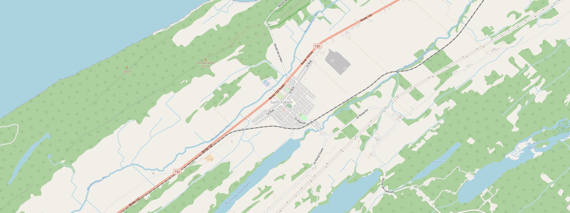 Plan des rues de Saint-Fabien