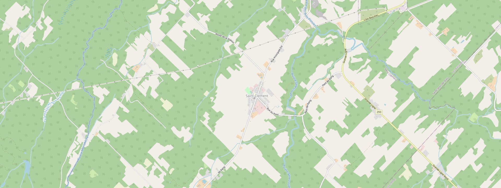 Plan des rues de Saint-Clément
