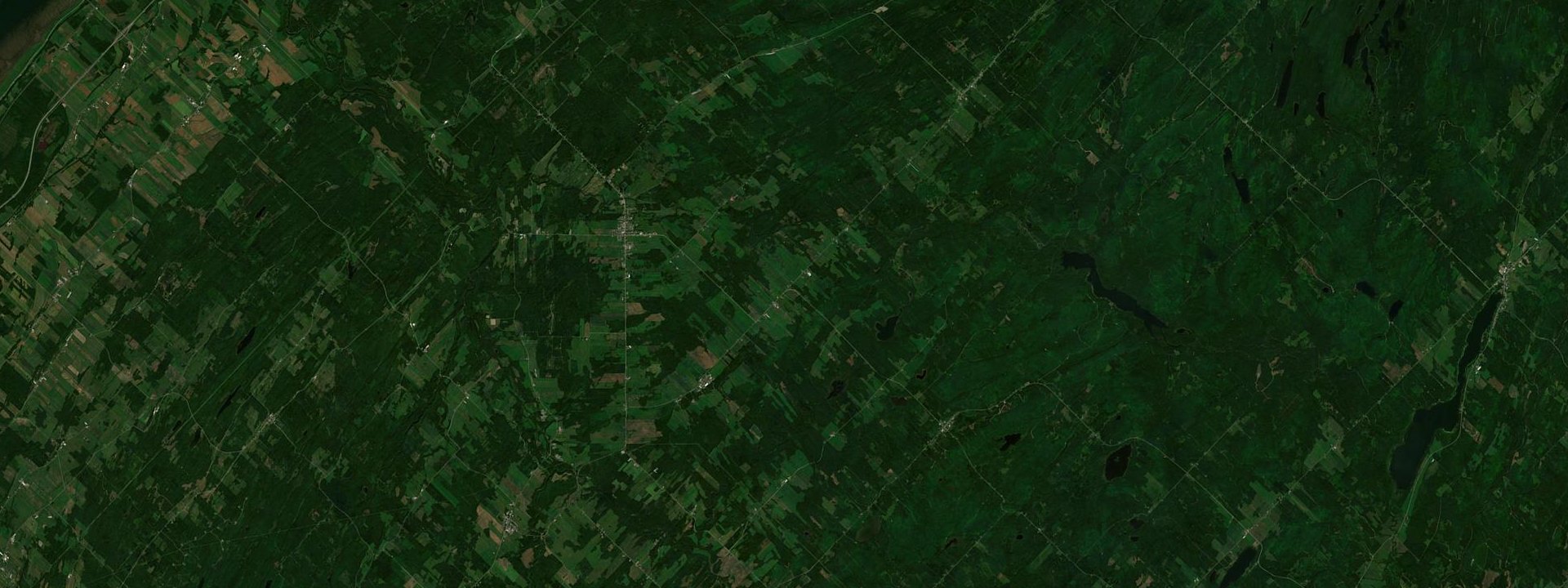 Vue satellite de Saint-Jean-de-Dieu