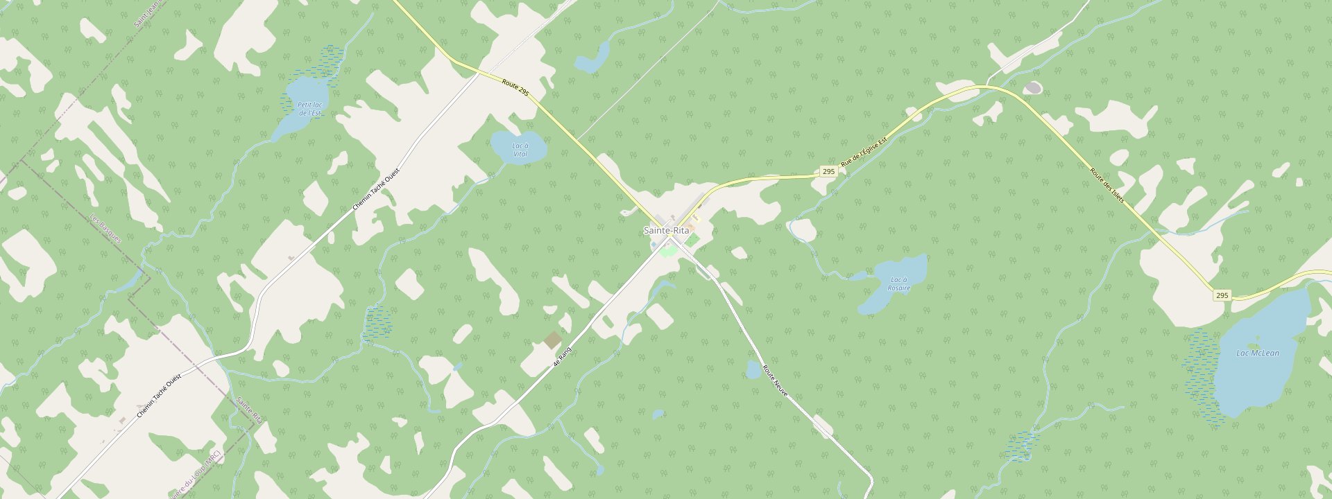 Plan des rues de Sainte-Rita