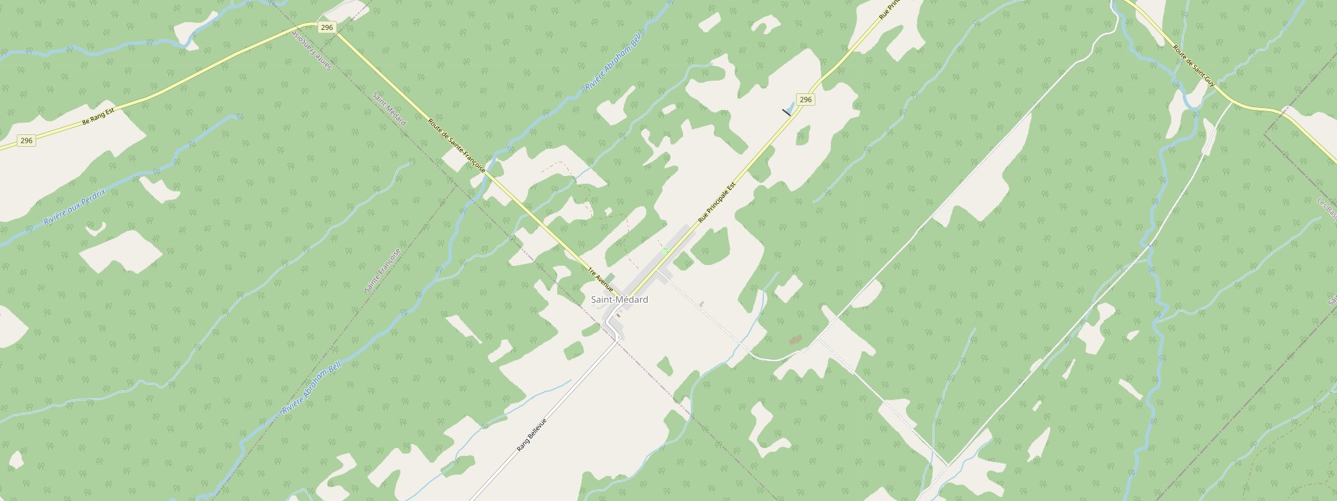 Plan des rues de Saint-Médard