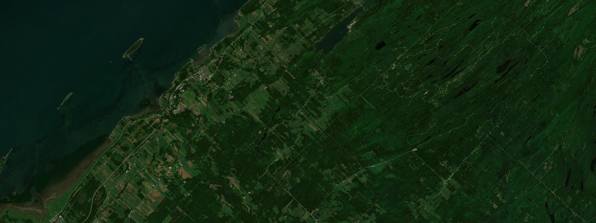 Vue satellite de Sainte-Françoise