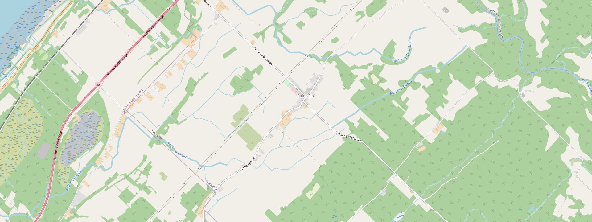 Plan des rues de Saint-Éloi
