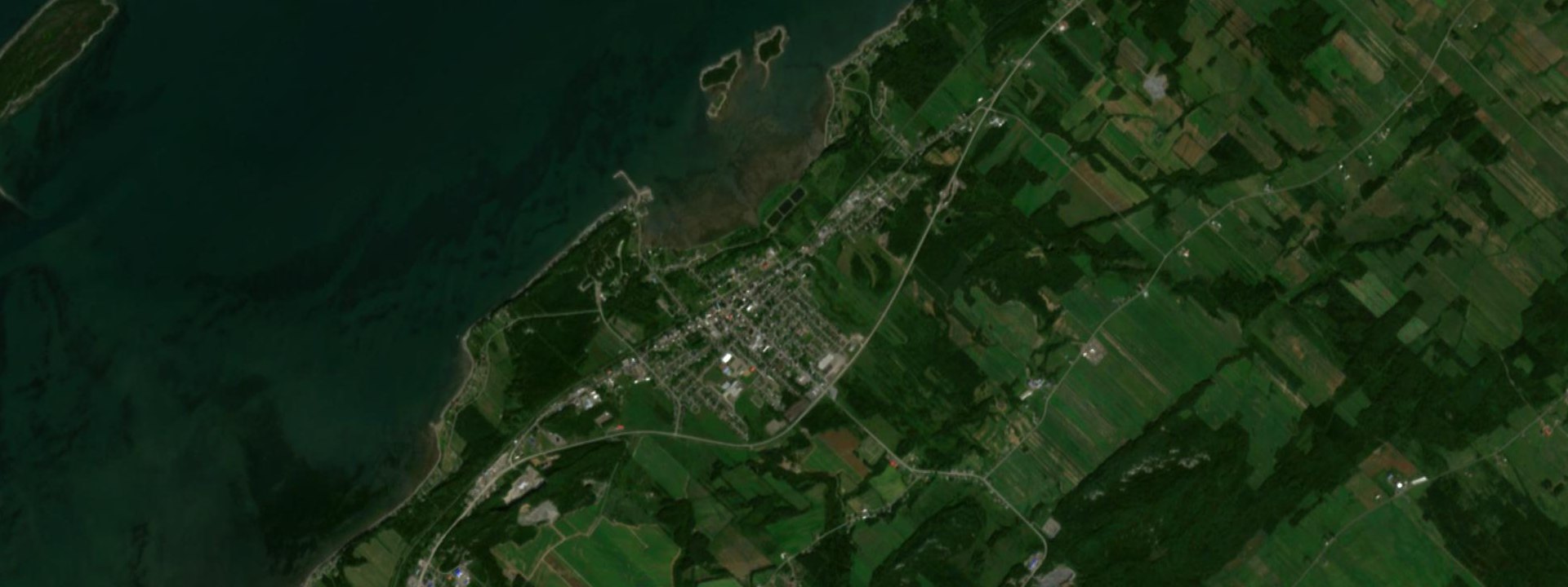 Vue satellite de Trois-Pistoles