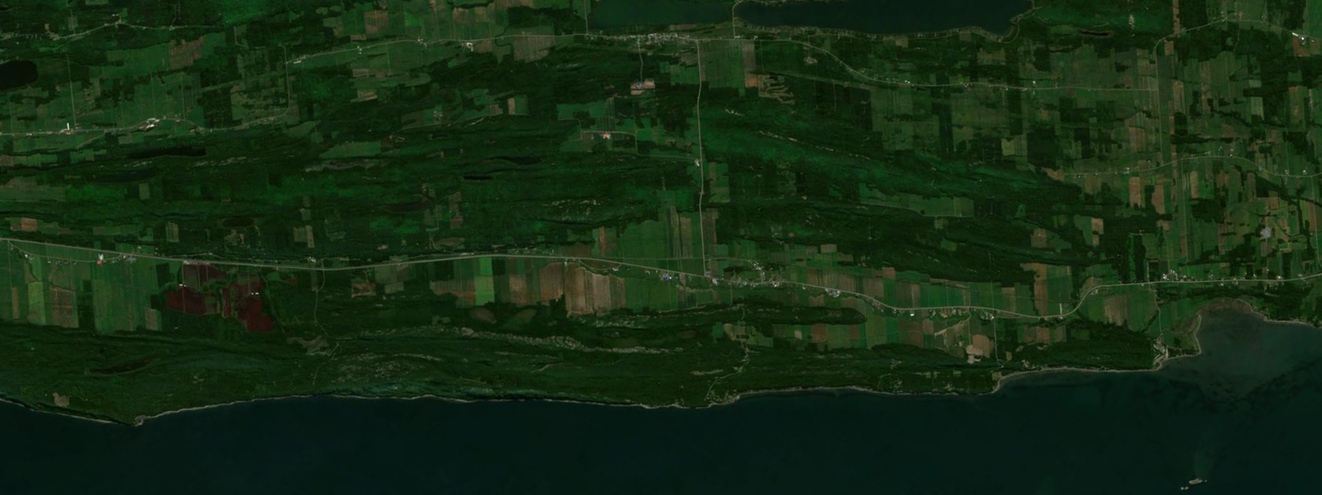 Vue satellite de Saint-Simon-de-Rimouski
