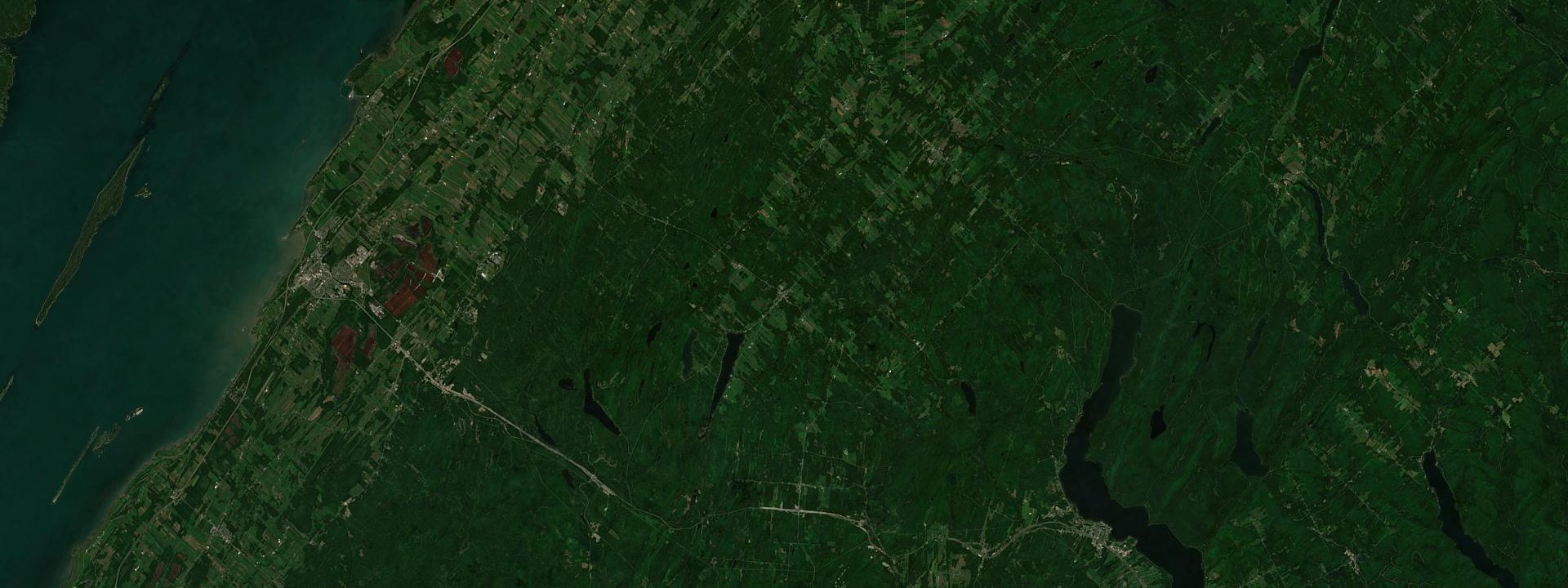Vue satellite de Saint-Hubert-de-Rivière-du-Loup
