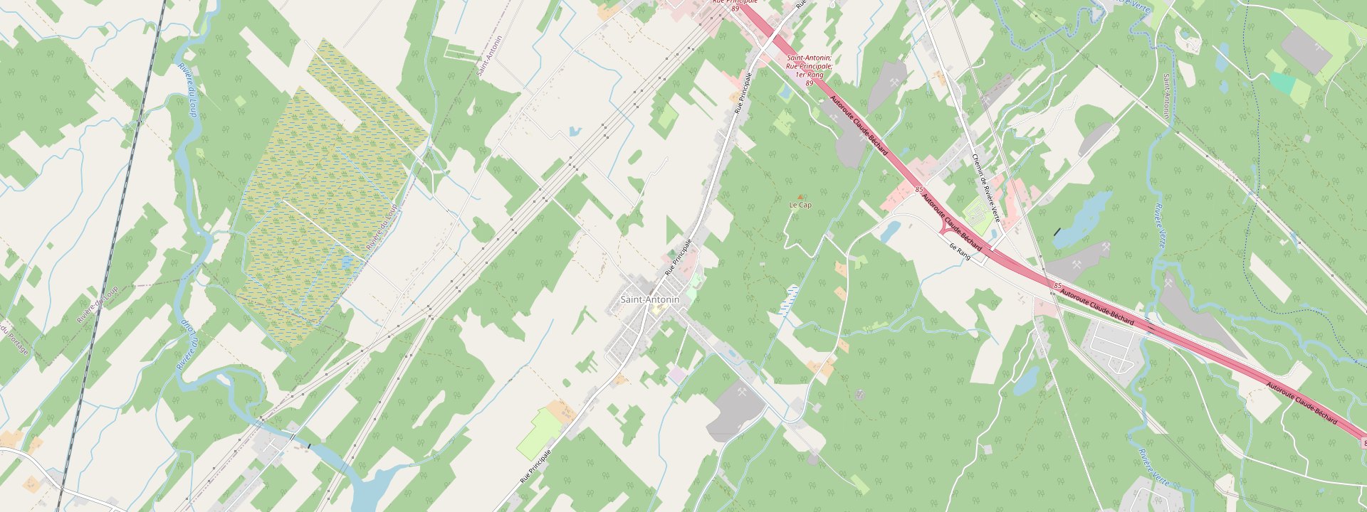 Plan des rues de Saint-Antonin