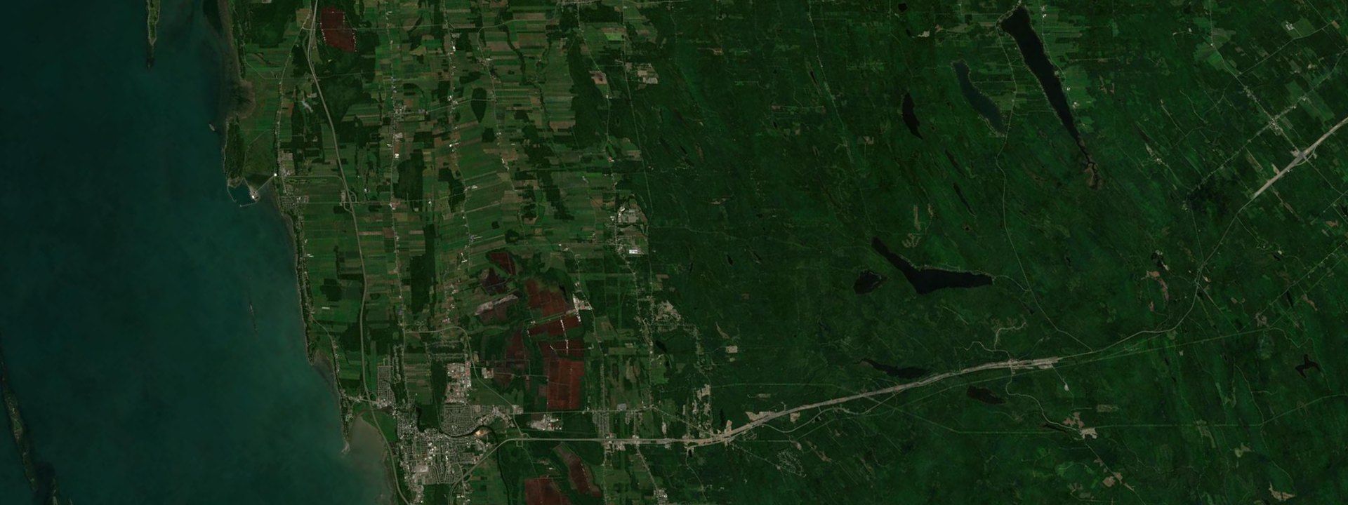 Vue satellite de Saint-Modeste
