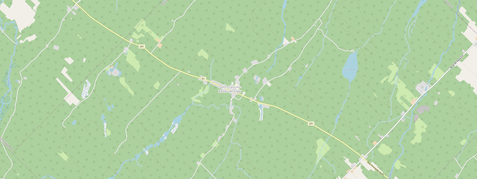Plan des rues de Saint-François-Xavier-de-Viger