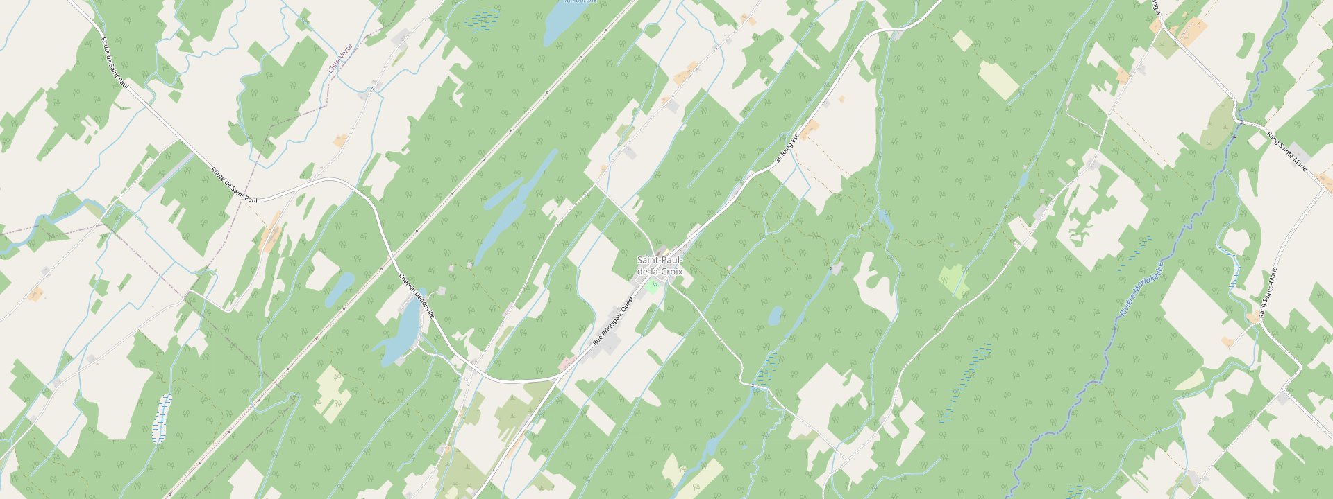 Plan des rues de Saint-Paul-de-la-Croix