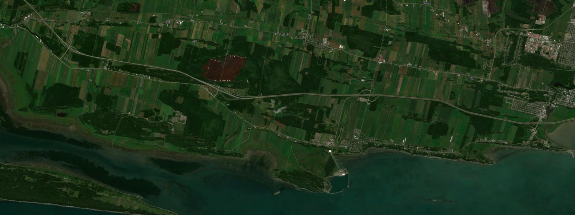Vue satellite de Cacouna