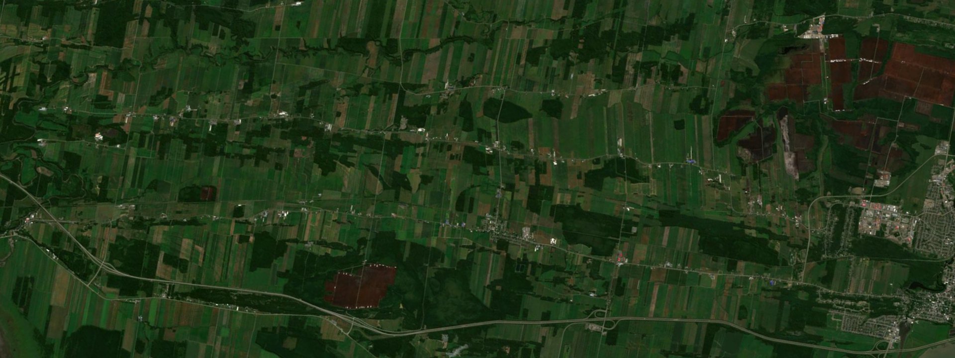Vue satellite de Saint-Arsène