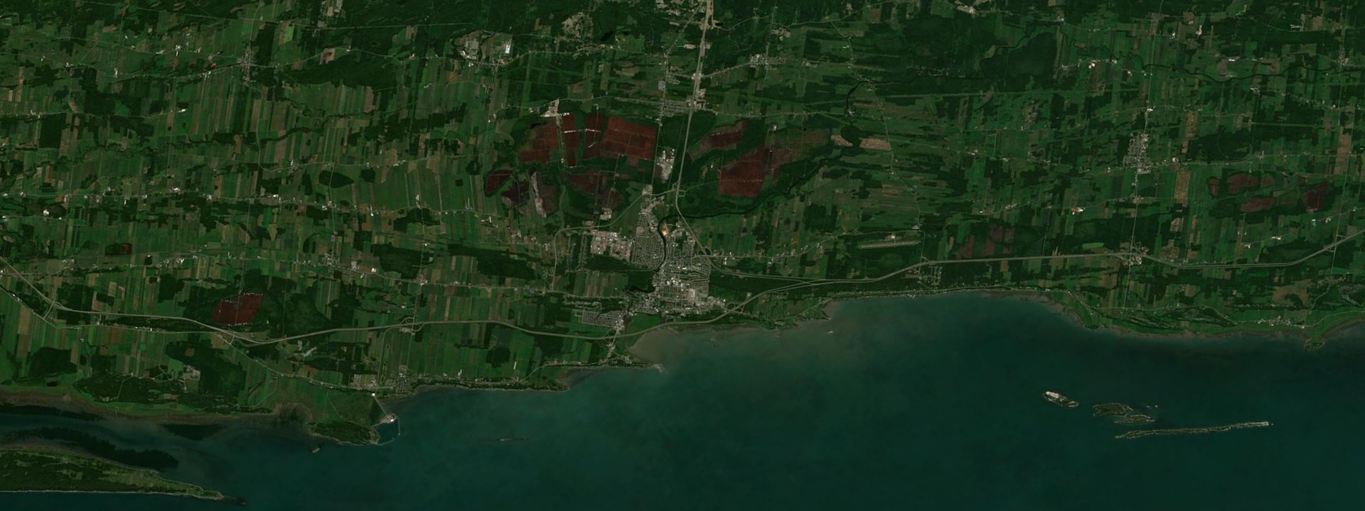 Vue satellite de Rivière-du-Loup
