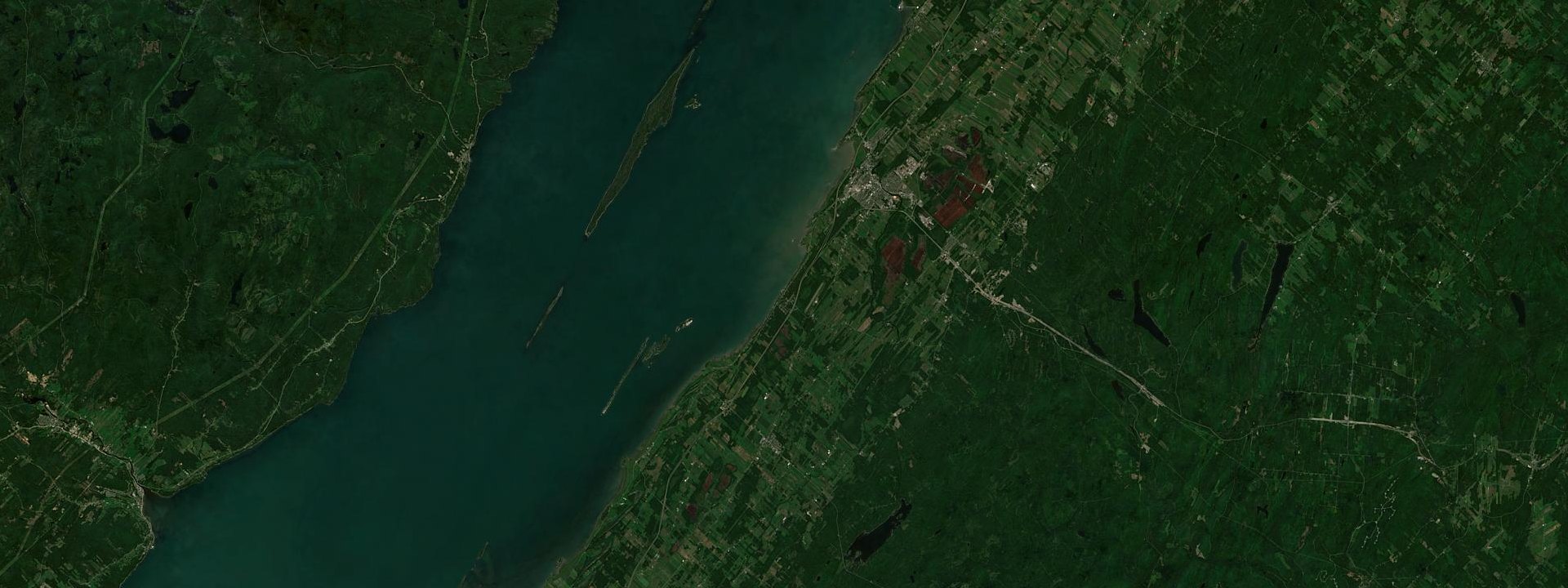 Vue satellite de Notre-Dame-du-Portage