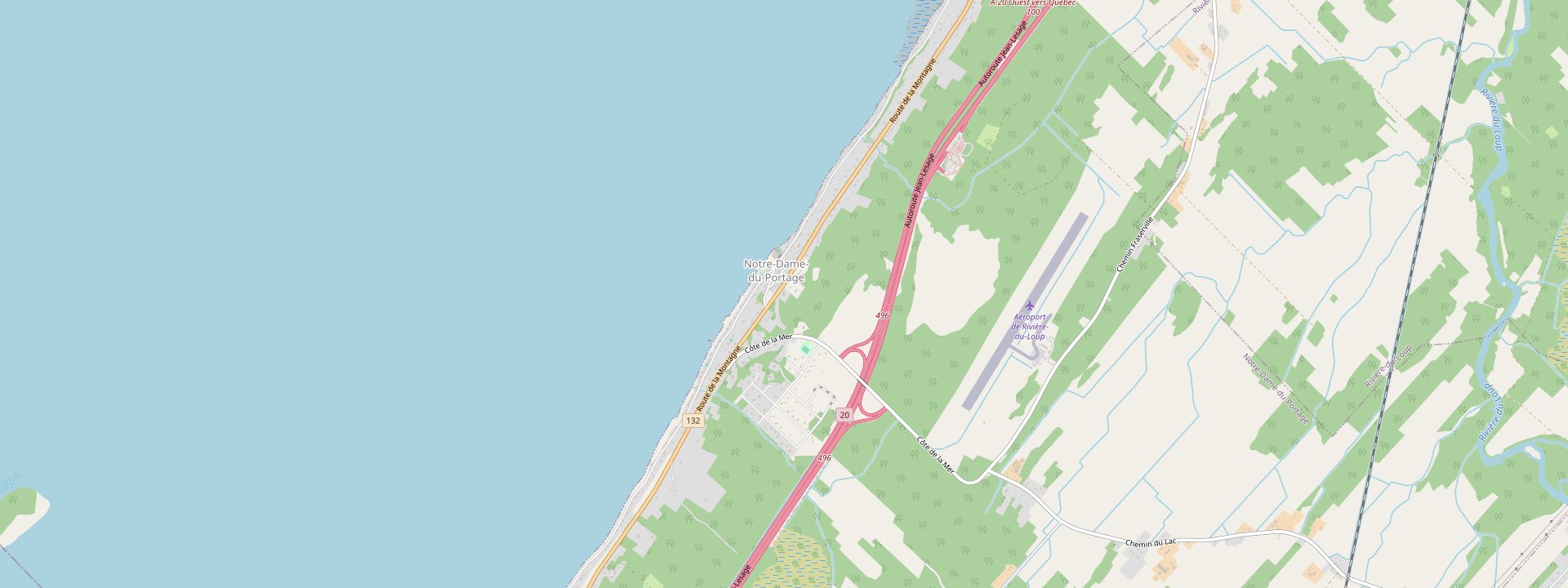 Plan des rues de Notre-Dame-du-Portage