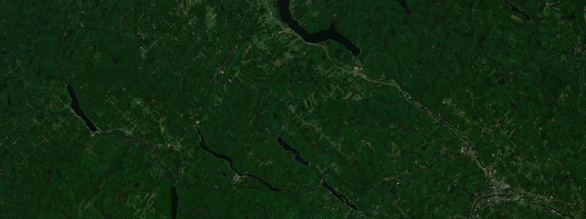 Vue satellite de Packington