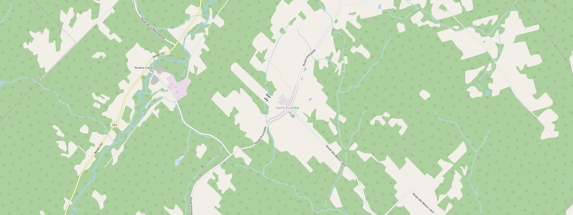 Plan des rues de Saint-Eusèbe