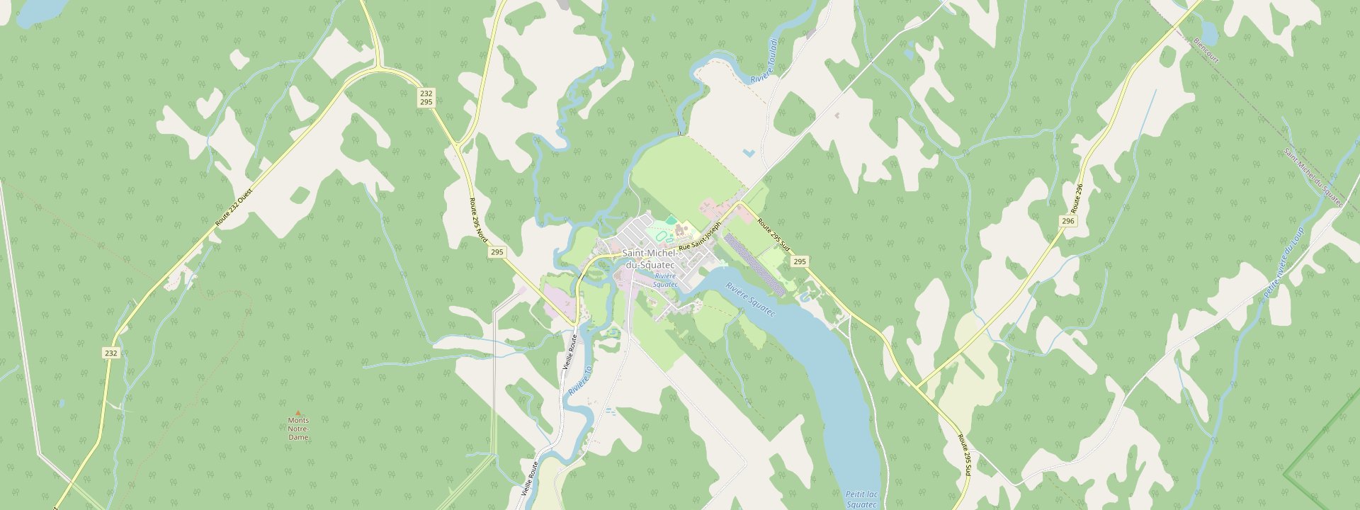 Plan des rues de Saint-Michel-du-Squatec