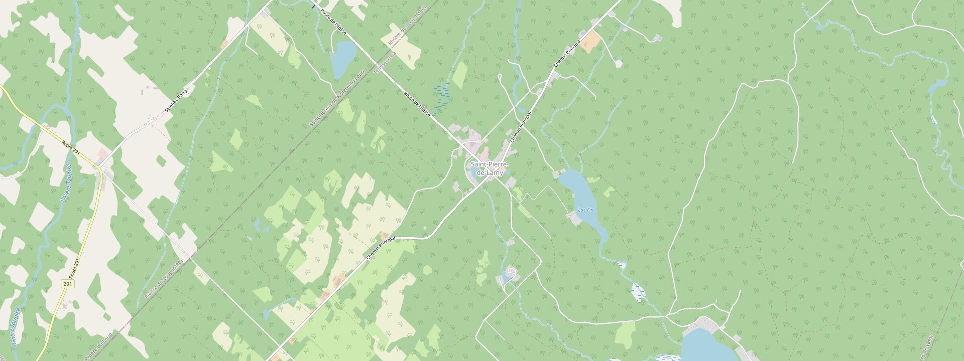 Plan des rues de Saint-Pierre-de-Lamy