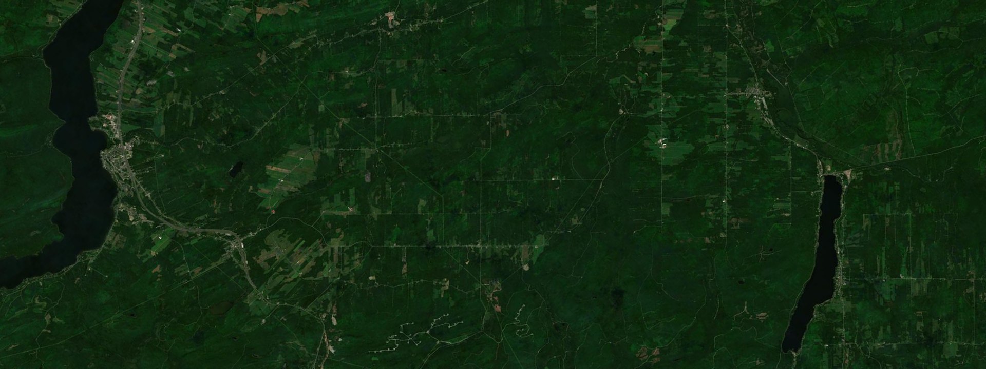 Vue satellite de Saint-Elzéar-de-Témiscouata