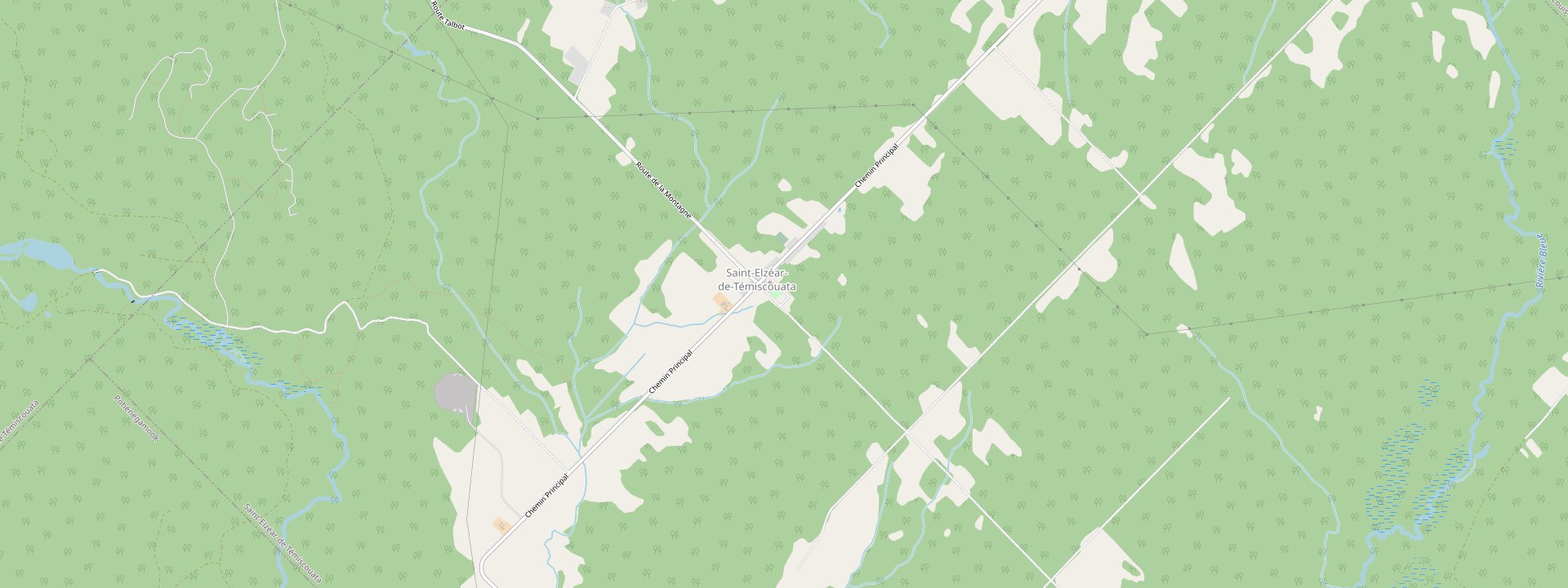 Plan des rues de Saint-Elzéar-de-Témiscouata