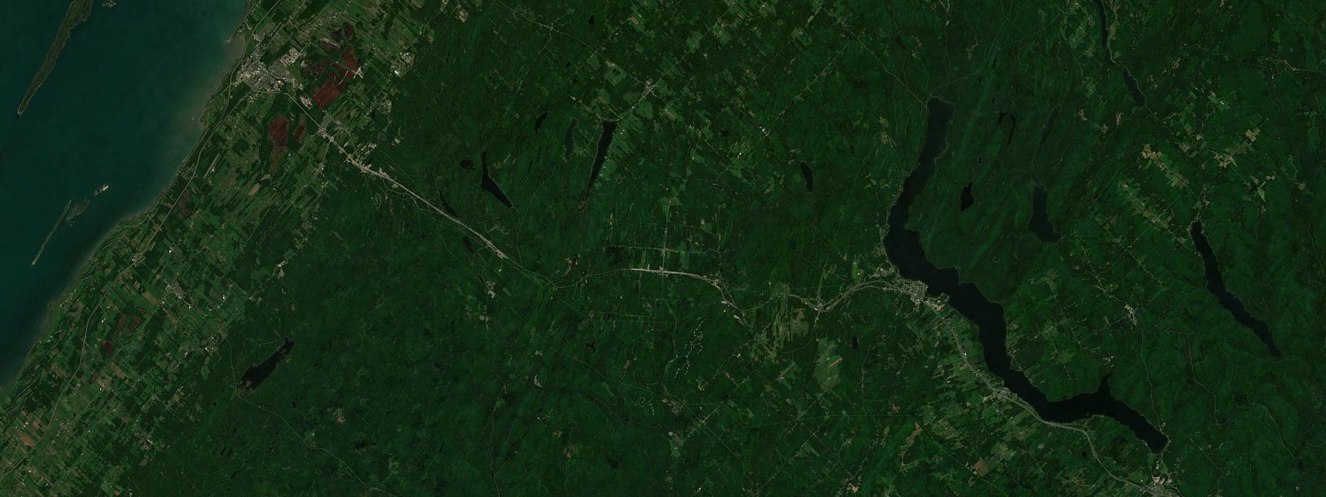 Vue satellite de Saint-Honoré-de-Témiscouata