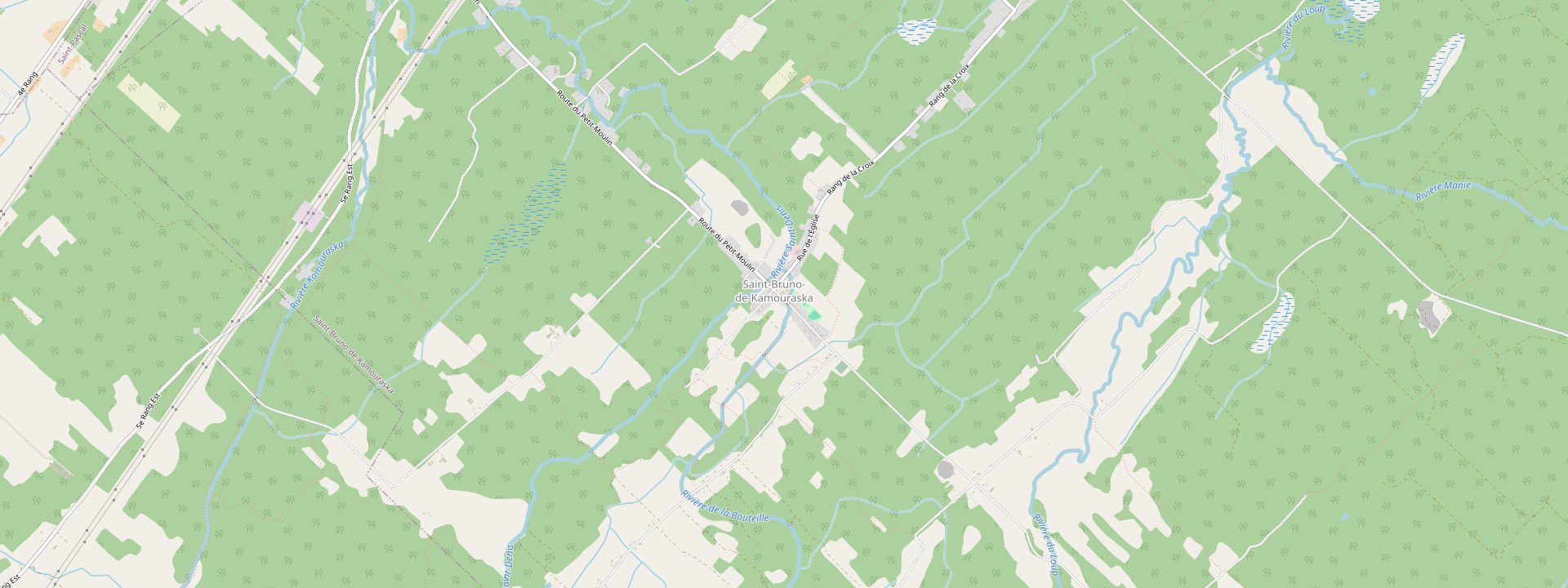 Plan des rues de Saint-Bruno-de-Kamouraska