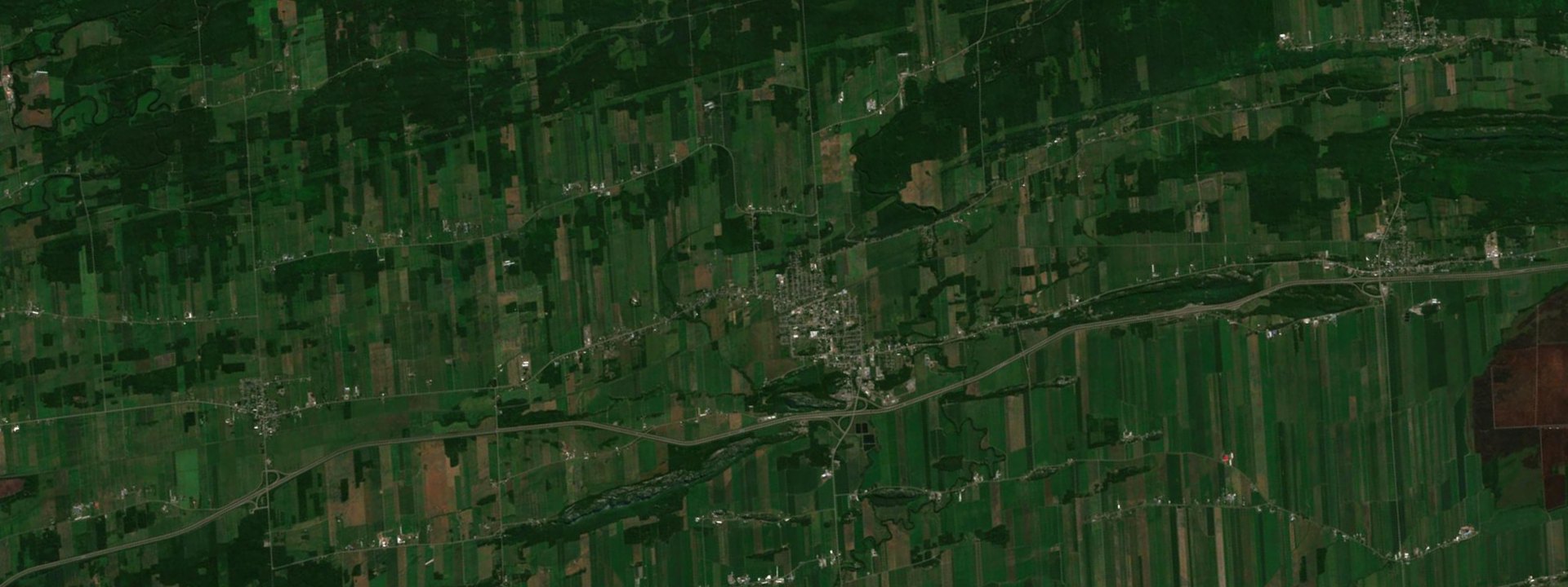 Vue satellite de Saint-Pascal