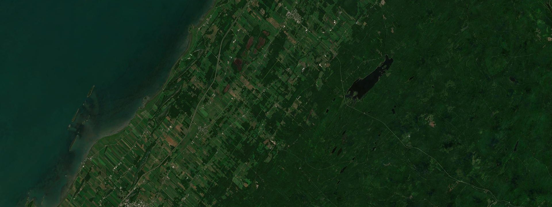 Vue satellite de Saint-Joseph-de-Kamouraska