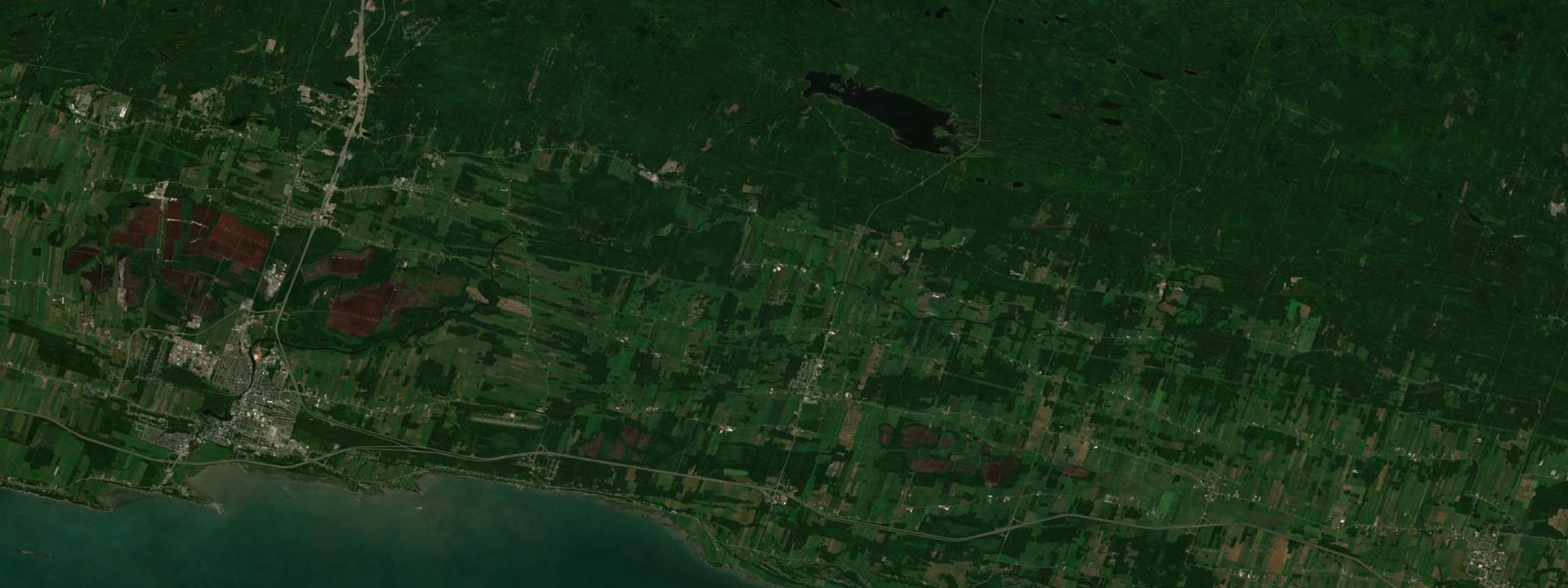 Vue satellite de Saint-Alexandre-de-Kamouraska