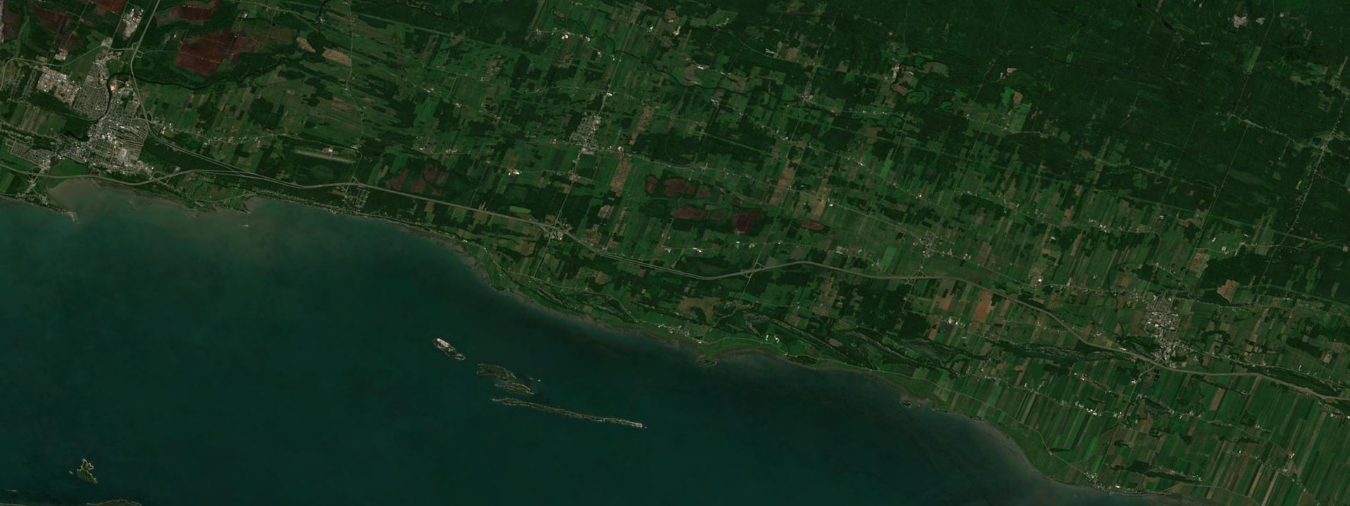 Vue satellite de Saint-André-de-Kamouraska