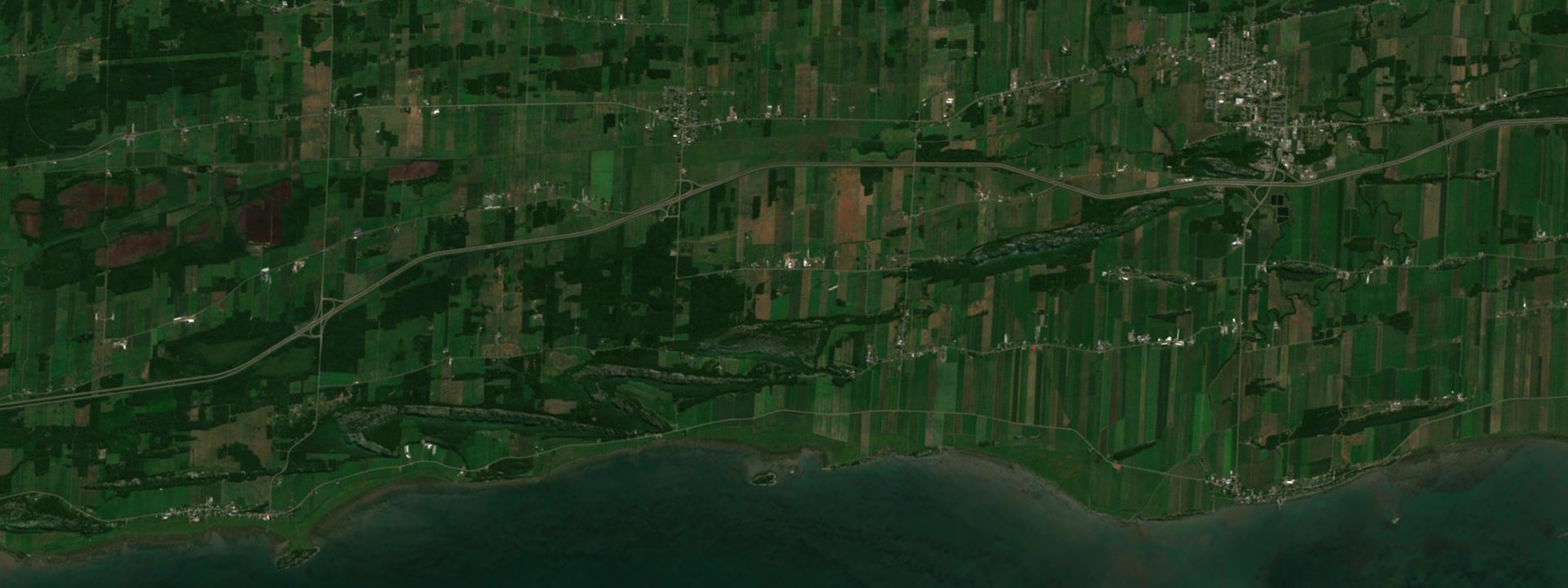 Vue satellite de Saint-Germain-de-Kamouraska