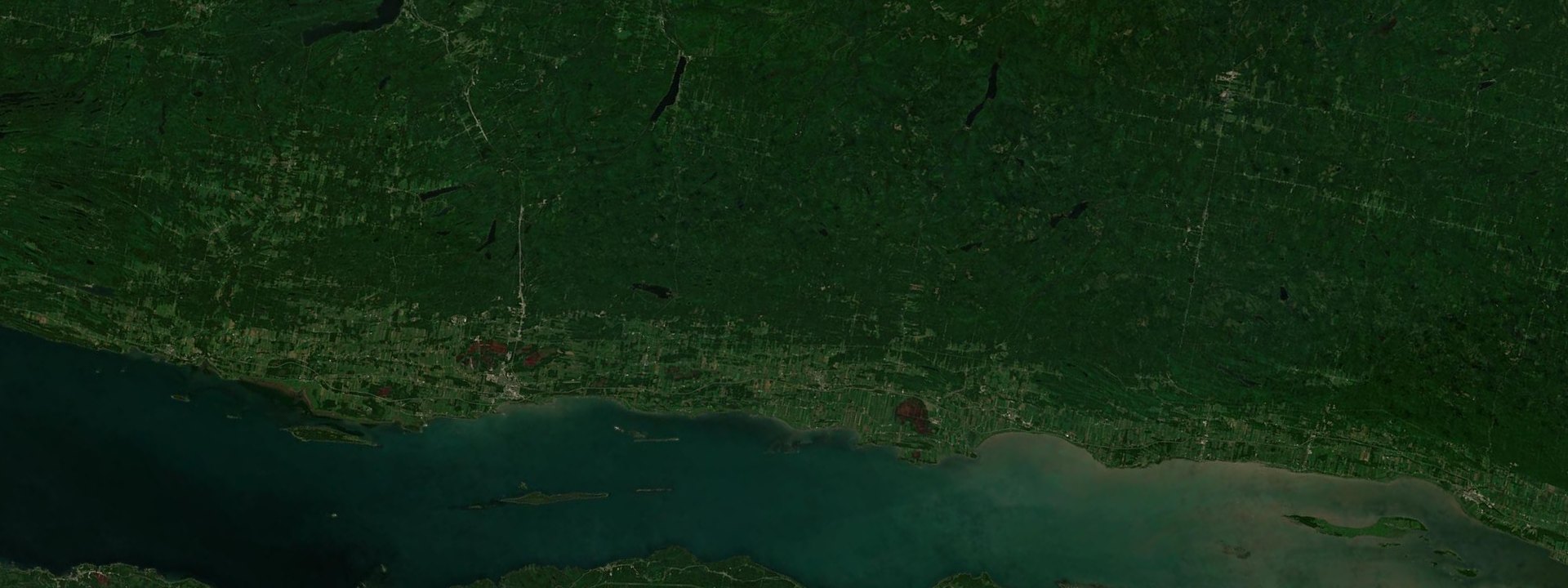 Vue satellite de Kamouraska
