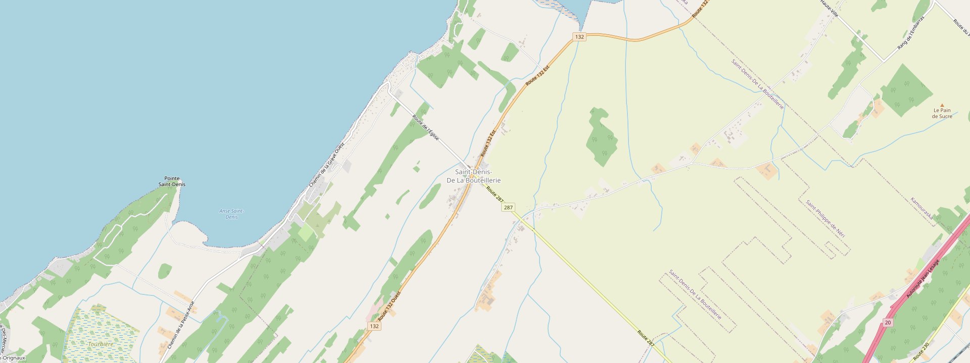 Plan des rues de Saint-Denis-De La Bouteillerie