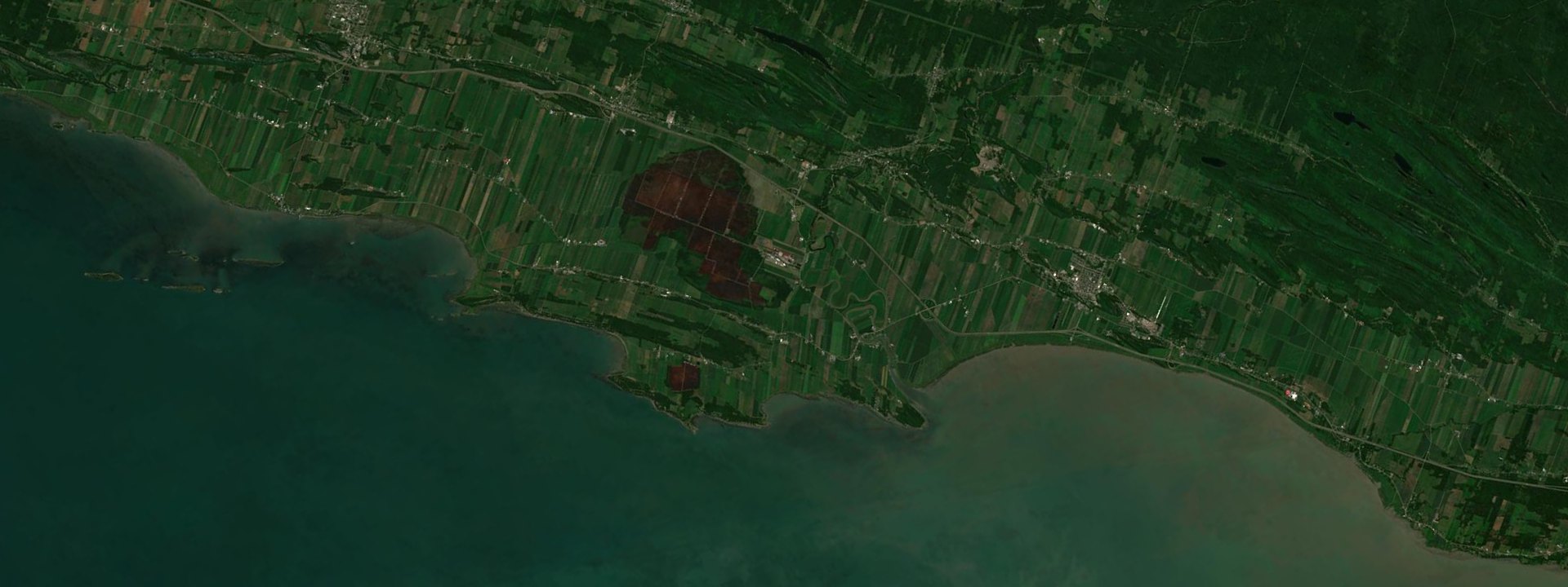 Vue satellite de Rivière-Ouelle