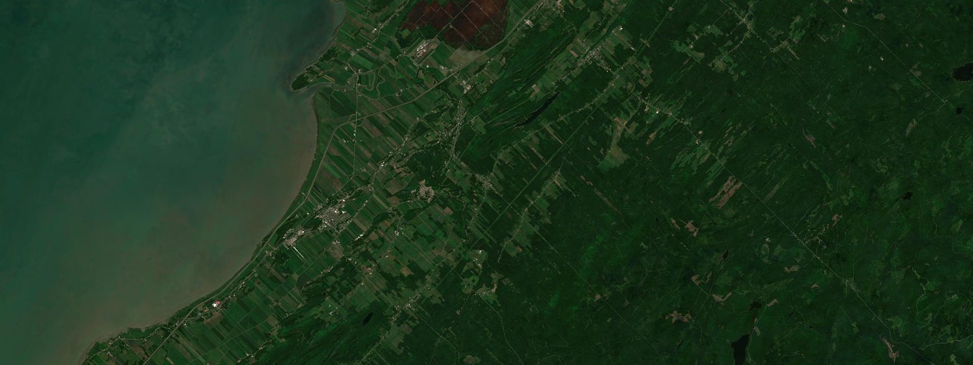 Vue satellite de Saint-Gabriel-Lalemant