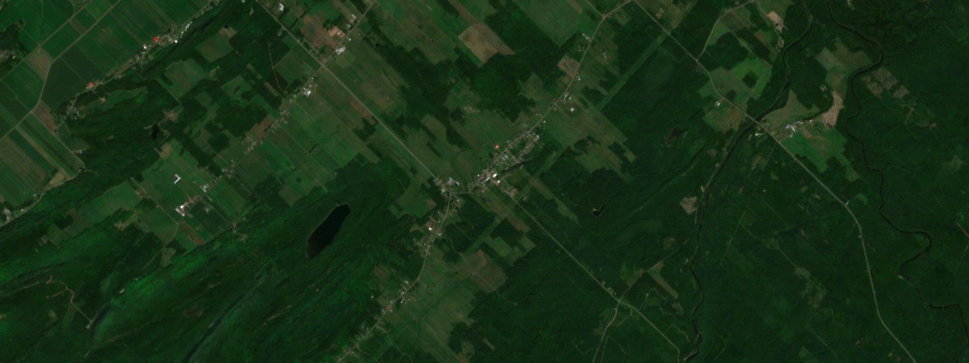 Vue satellite de Saint-Onésime-d'Ixworth