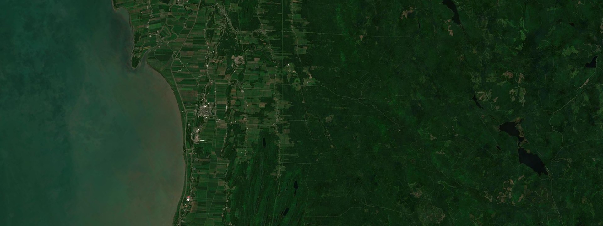Vue satellite de La Pocatière