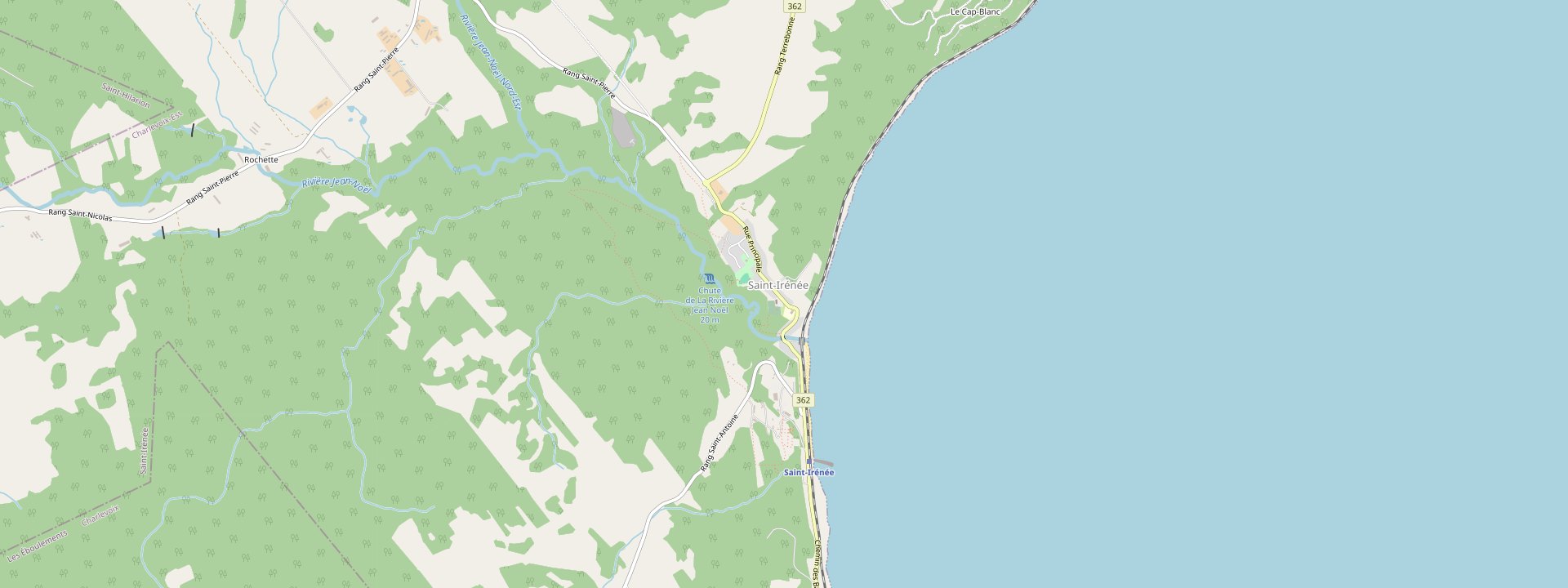 Plan des rues de Saint-Irénée