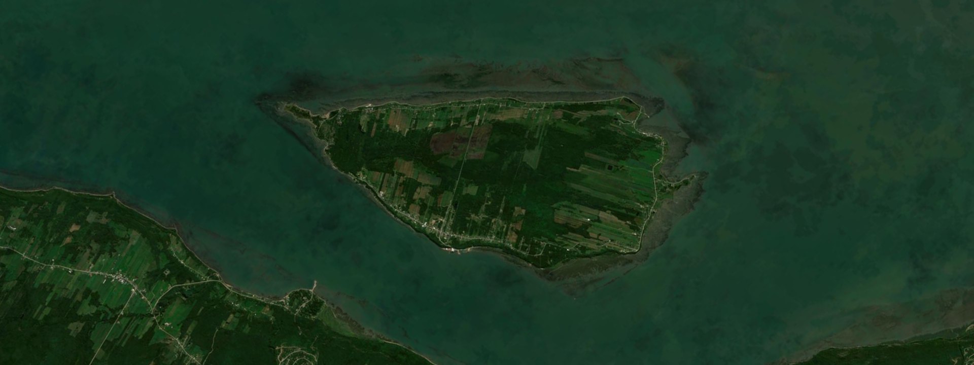 Vue satellite de L'Isle-aux-Coudres