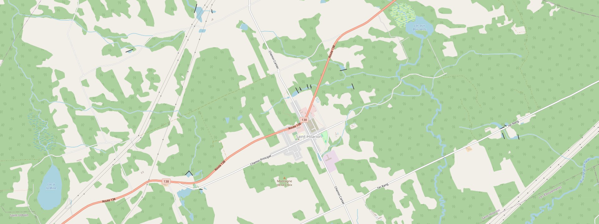 Plan des rues de Saint-Hilarion
