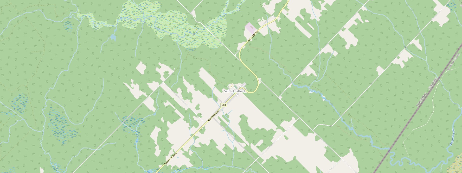 Plan des rues de Saint-Adalbert