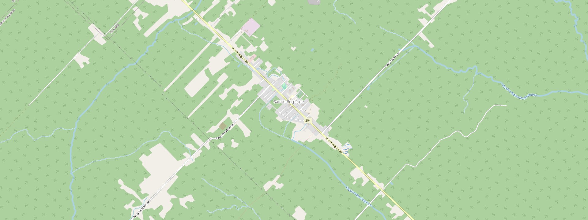 Plan des rues de Sainte-Perpétue