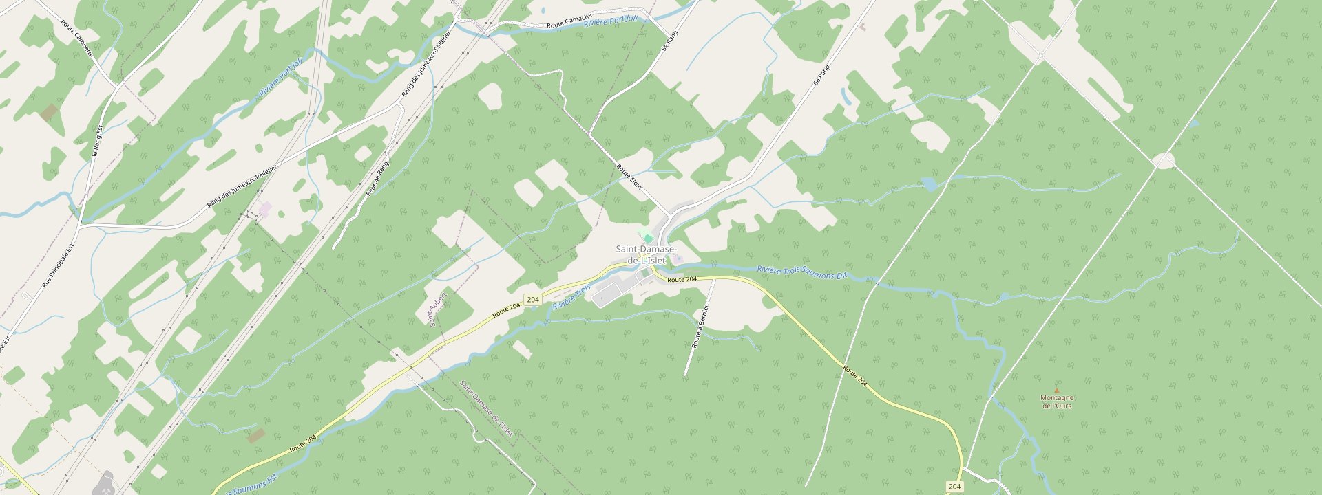 Plan des rues de Saint-Damase-de-L'Islet